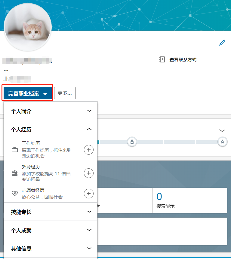 linkedin英文版官网