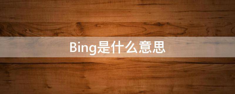 微软必应bing